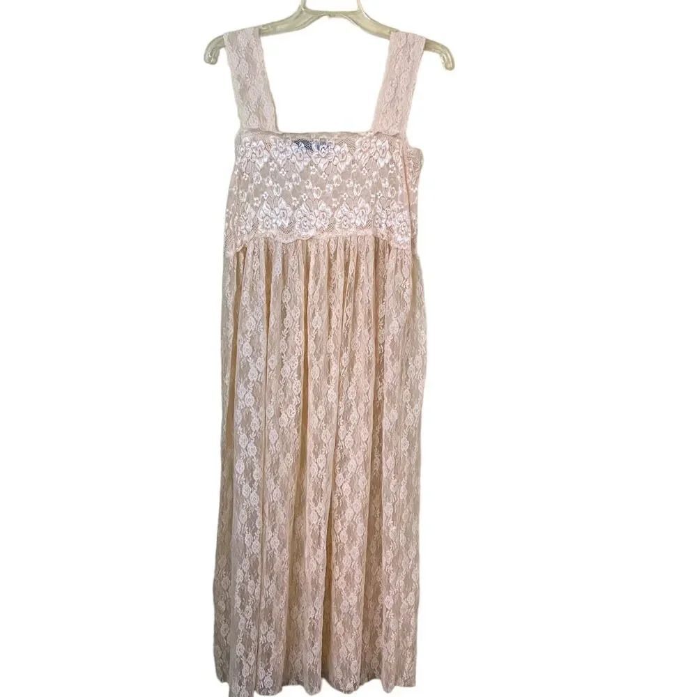 Ivory Long Lace Summer Dress Size Medium